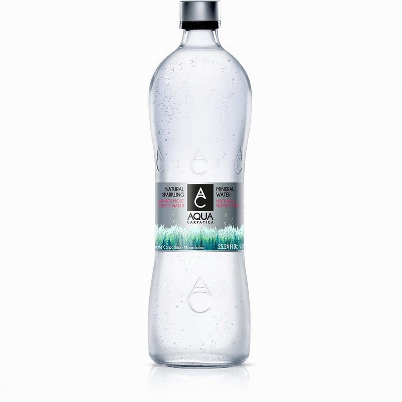 Bottle of Aqua Carpatica Sparkling Mineral Water from Panzer's