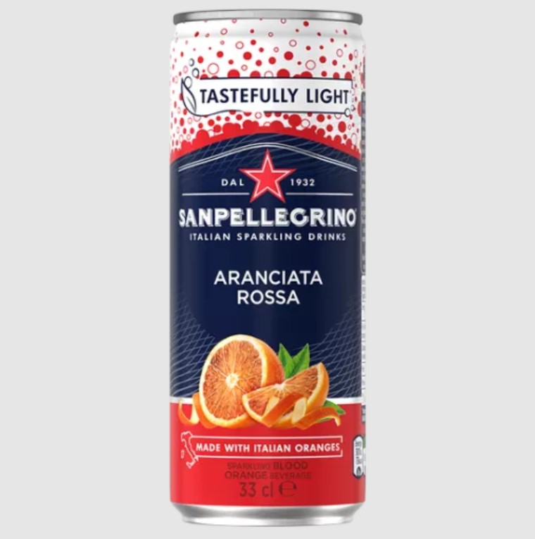Can of San Pellegrino Sparkling Blood Orange from Panzer's