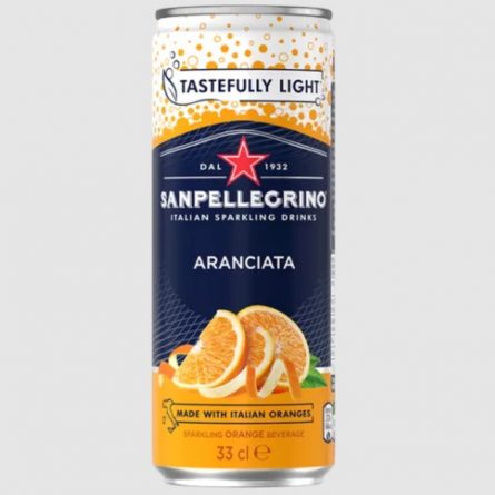 Can of San Pellegrino Sparkling Orange Beverage from Panzer's