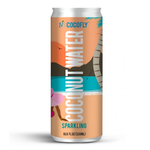 Can of CocoFly Sparkling Coconut Water from Panzer's