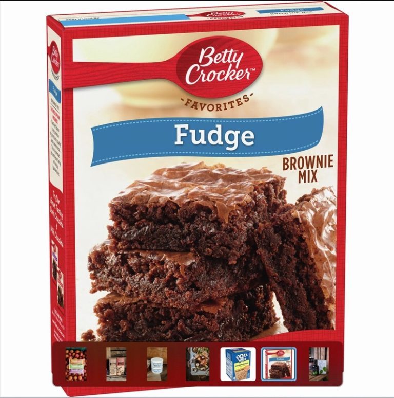 Box of Betty Crocker Fudge Brownie Mix Cake from Panzer's