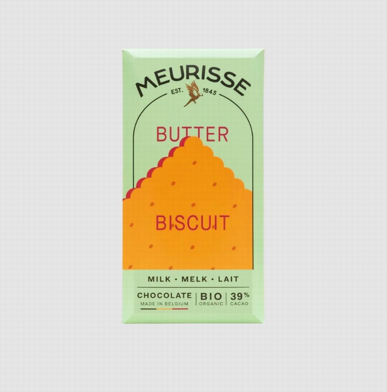 Meuresse Butter Biscuit 39% Chocolate Bar from Panzer's