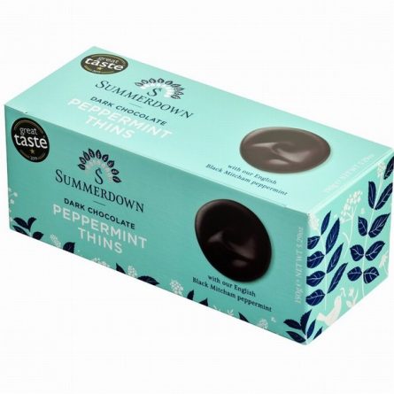 Pack of Summerdown Dark Chocolate Peppermint Thins from Panzer's