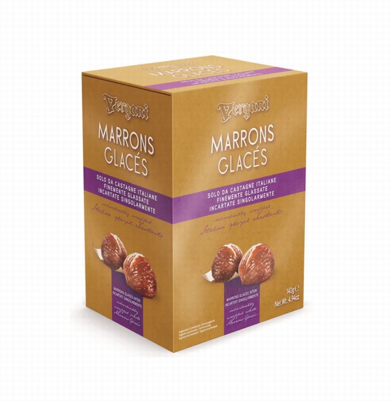 Gift Box of Vergani Marrons Glaces from Panzer's