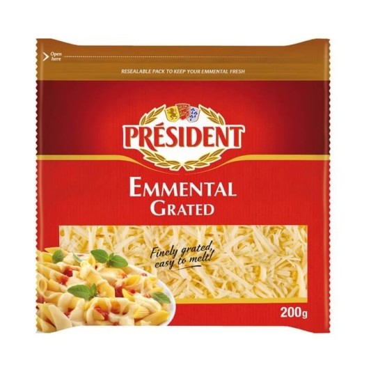 Pack of President Emmental Grated Cheese from Panzer's