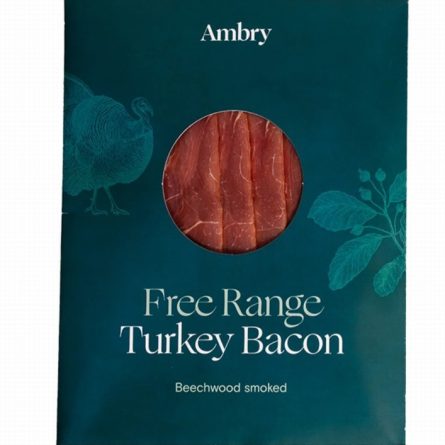 Pack of Ambry Free Range Turkey Bacon from Panzer's