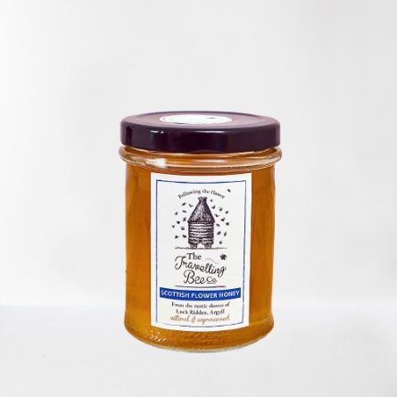 Jar of The Travelling Bee Co. Scottish Flower Honey from Panzer's