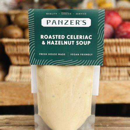 Panzer's Roasted Celeriac & Hazelnut Soup hand-made Landscape