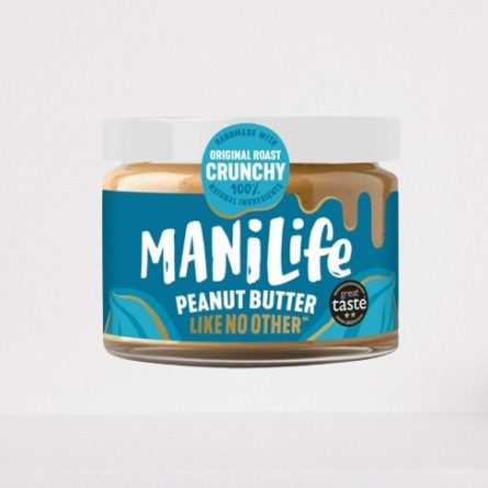 Jar of Manilife Original Roast Crunchy Peanut Butter. from Panzer's
