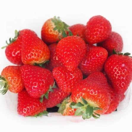 A punnet of Strawberries from Panzer's