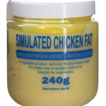 Jar of Simulated Chicken Fat from Panzer's