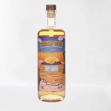 Bottle of Caramel Coast Salted Caramel Rum Liqueur from Panzer's