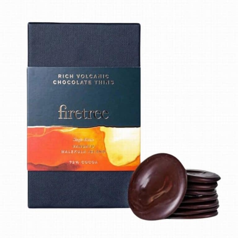 Firetree Vanuatu Malekula Island 72% Chocolate Thins from Panzer's