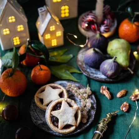 Plate of luxury mince pies from Panzer's