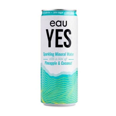 EauYes Pineapple & Coconut Infused Sparkling Water from Panzer's