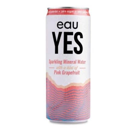 EauYes Pink Grapefruit Infused Sparkling Water from Panzer's