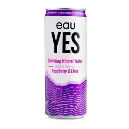 EauYes Raspberry & Lime Infused Sparkling Water from Panzer's