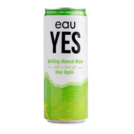 EauYes Sour Apple Infused Sparkling Mineral Water from Panzer's