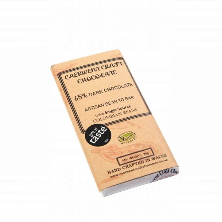 Caerwent 65% Dark Chocolate Colombian Beans from Panzer's