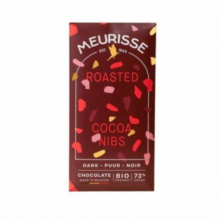 Meurisse Roasted Cocoa Nibs in 73% Dark Chocolate Bar from Panzer's