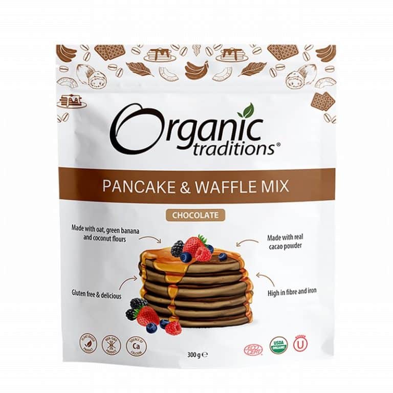 Organic Traditions Pancake & Waffle Mix Chocolate from Panzer's