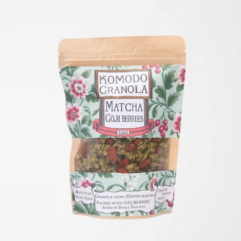 Komodo Granola Matcha Goji Berries from Panzer's
