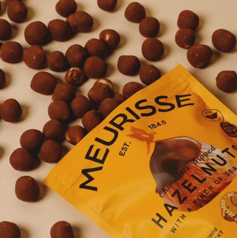 Meurisse Chocolate Dipped Hazelnuts Close View from Panzer's