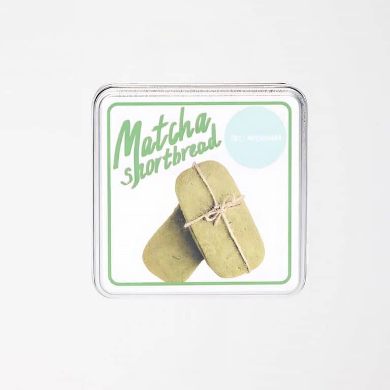Too Much Sugar Matcha Shortbread Tin from Panzer's