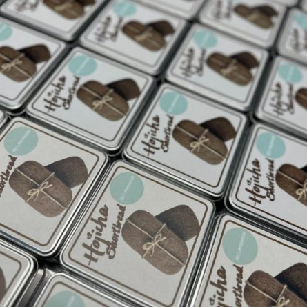 Too Much Sugar Hojicha Shortbread Tin from Panzer's