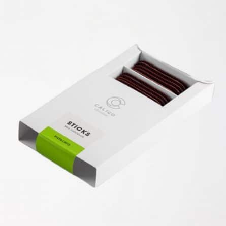 Calico Pistachio Milk Chocolate Sticks from Panzer's