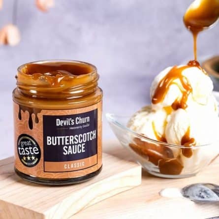 Devil's Churn Classic Butterscotch Sauce from Panzer's Lifestyle Shot
