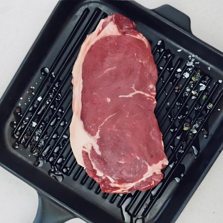 Rhug Estate Organic Beef Sirloin Steak 230g from Panzer's