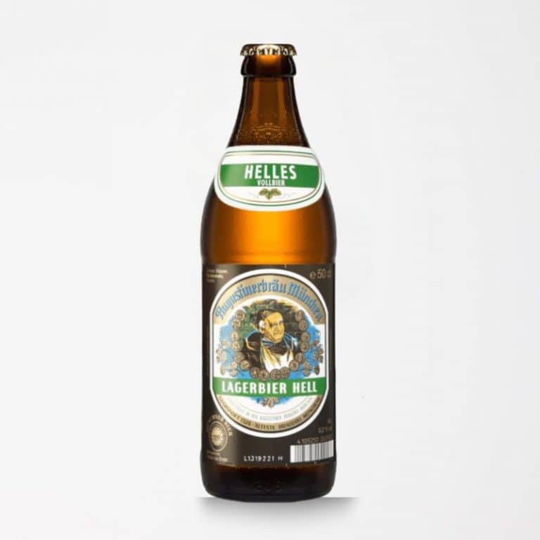 Bottle of Augustina Lager Beer Hells from Panzer's