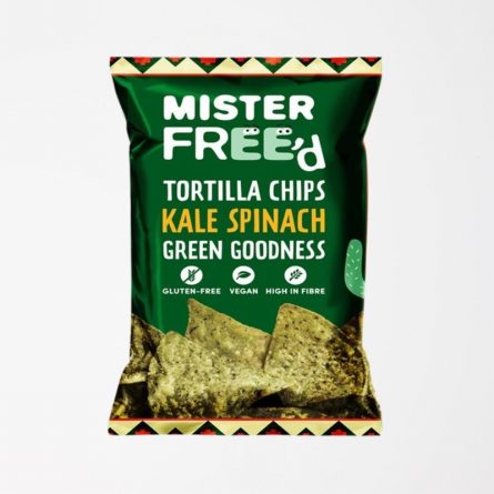 Mister Free'd GF Tortilla Chips Kale and Spinach from Panzer's