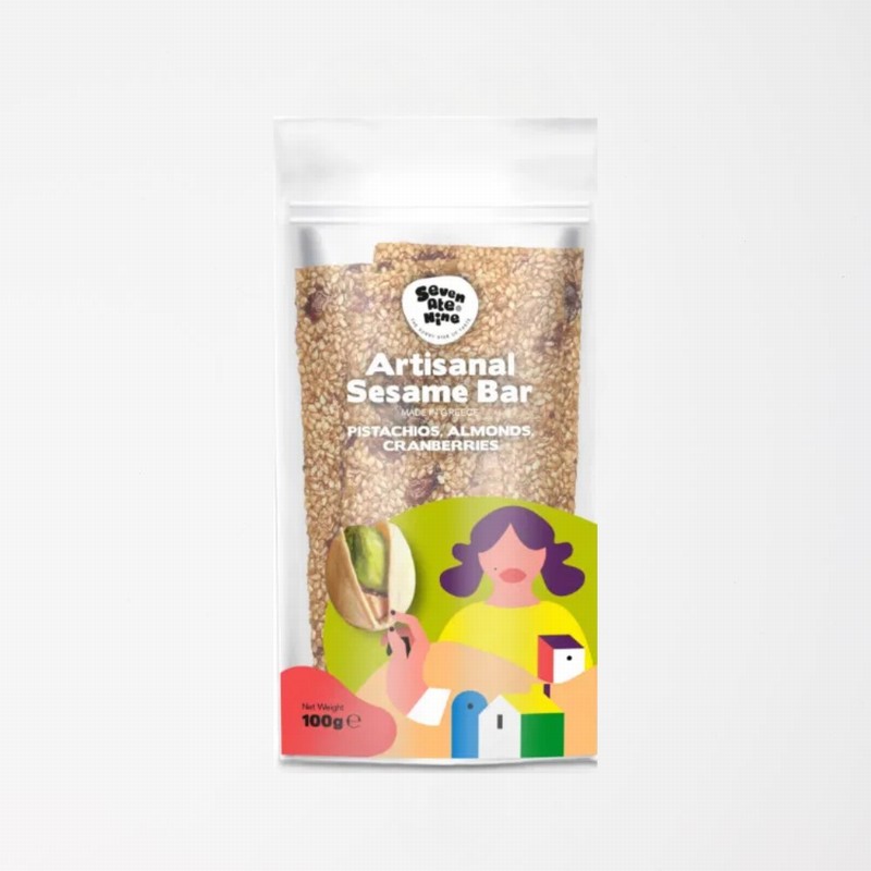 Seven Ate Nine Sesame Bar with Pistachio from Panzer's
