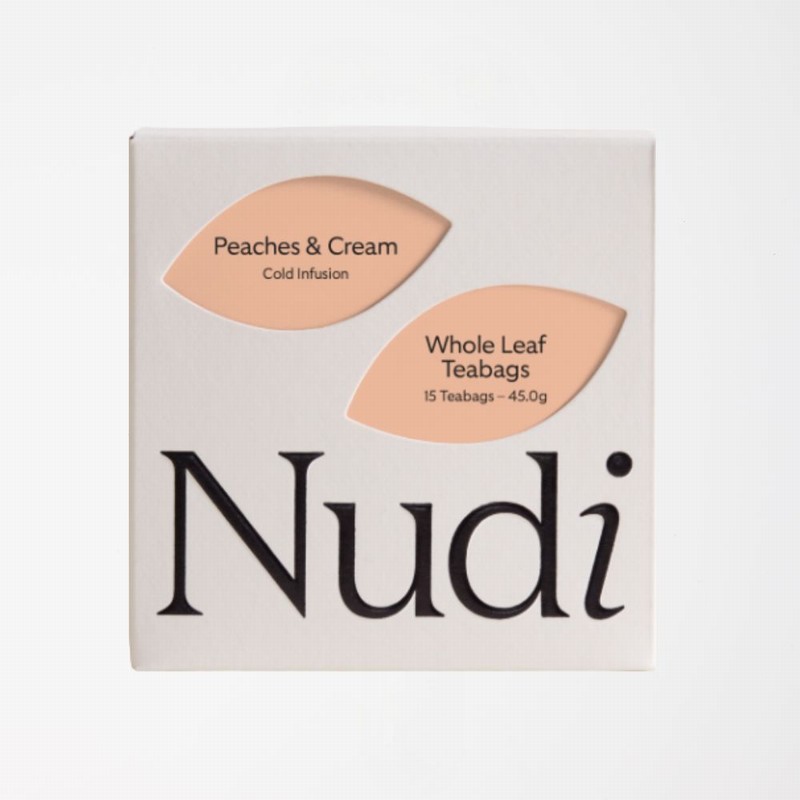 Nuditea Peaches & Cream Tea Bags from Panzer's