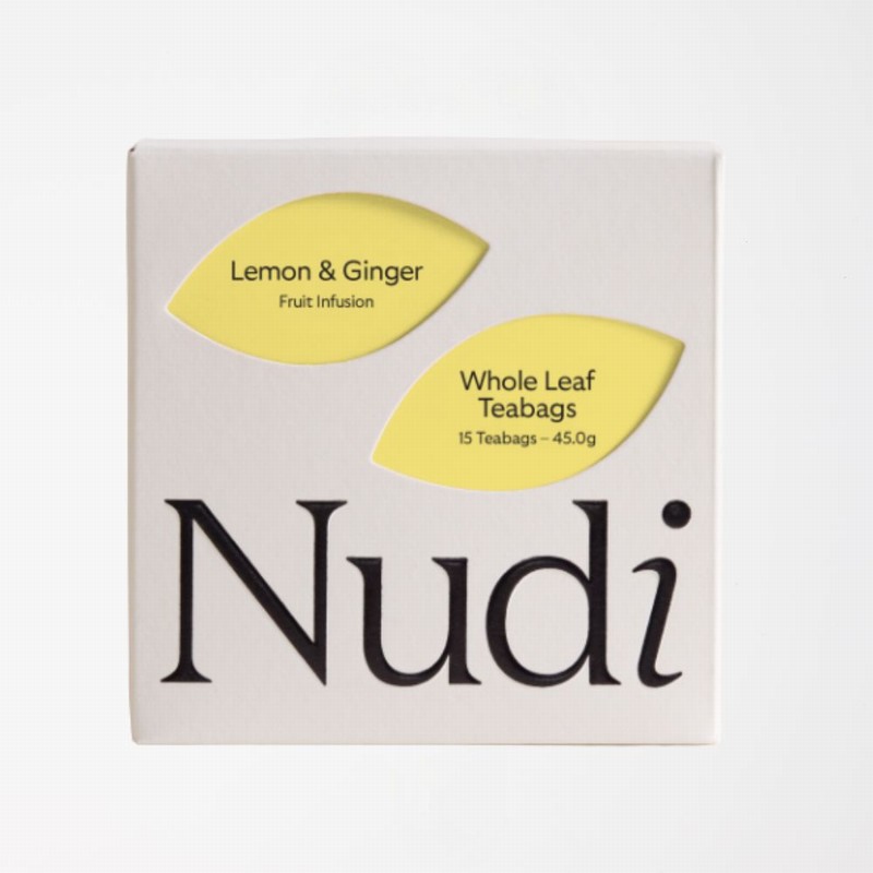 Nuditea Lemon & Ginger Tea Bags from Panzer's