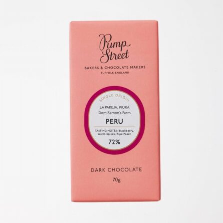 Pump Street single-origin 72% dark chocolate bar from Peru at Panzer's